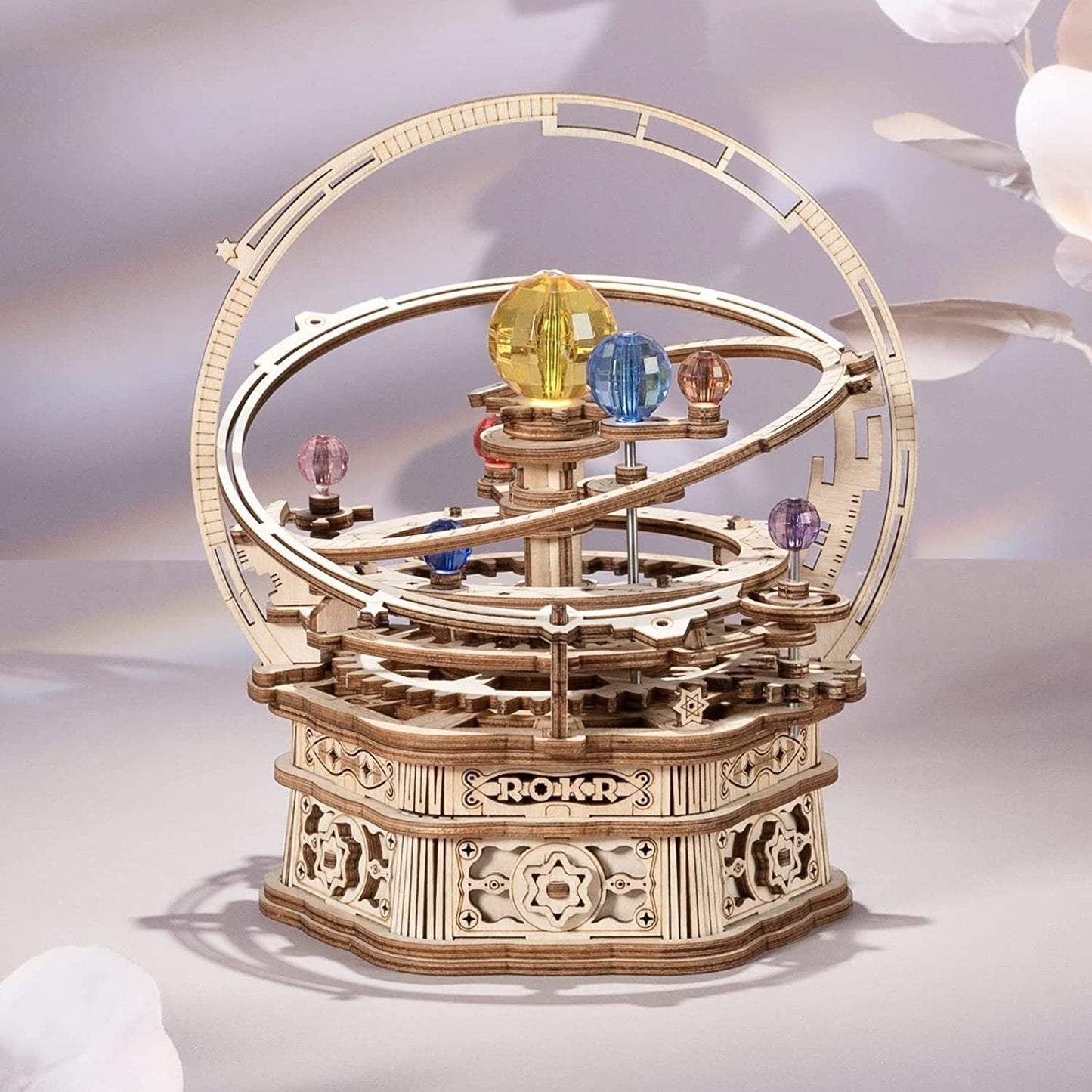 Rotating Mechanical Music Box 3D Wooden Puzzle (84 pcs)