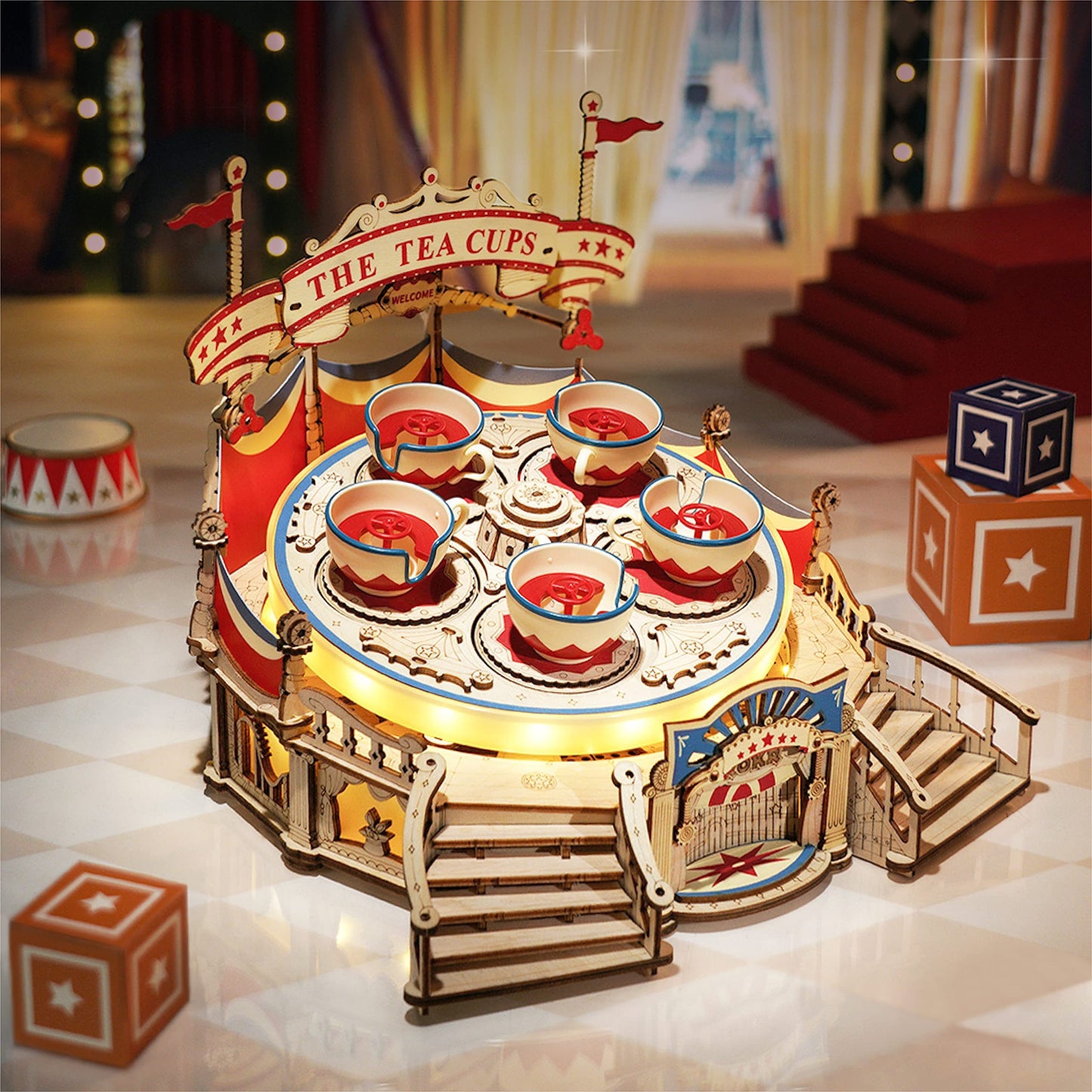 Music Box Amusement Park Wooden Puzzle (280pcs)