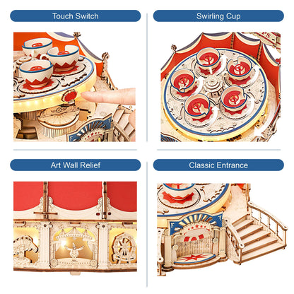 Music Box Amusement Park Wooden Puzzle (280pcs)
