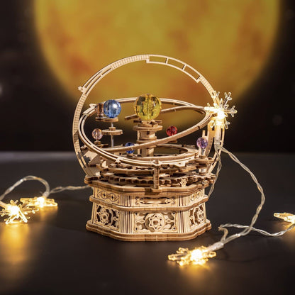Rotating Mechanical Music Box 3D Wooden Puzzle (84 pcs)
