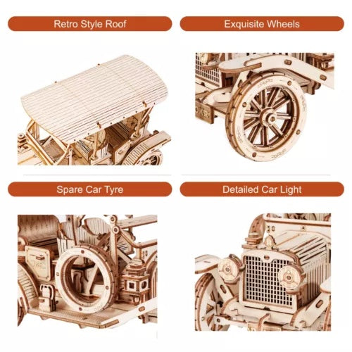 Wooden Puzzle Vintage Car (220 pcs)