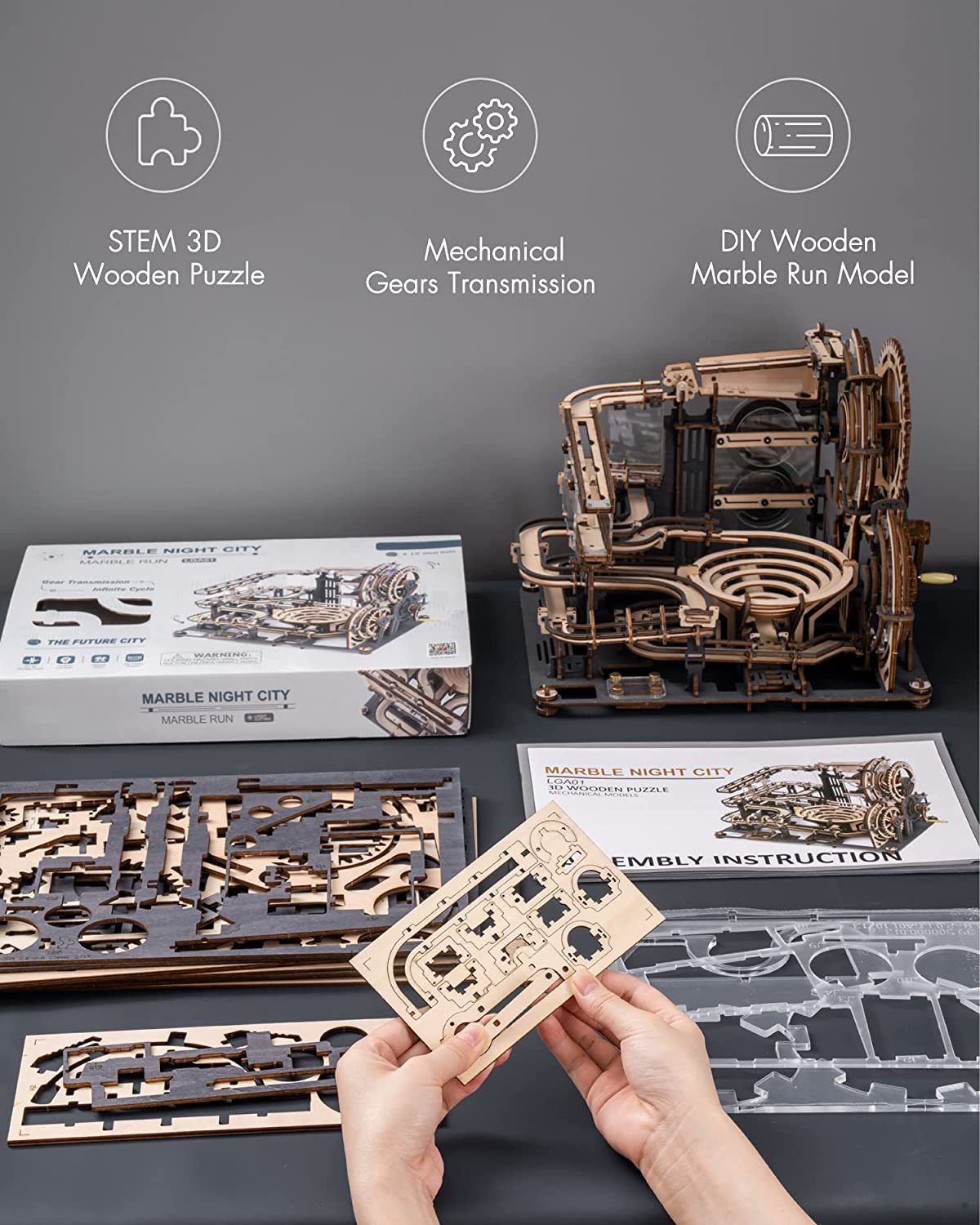 Marble City 3D Wooden Puzzle (294 pcs)
