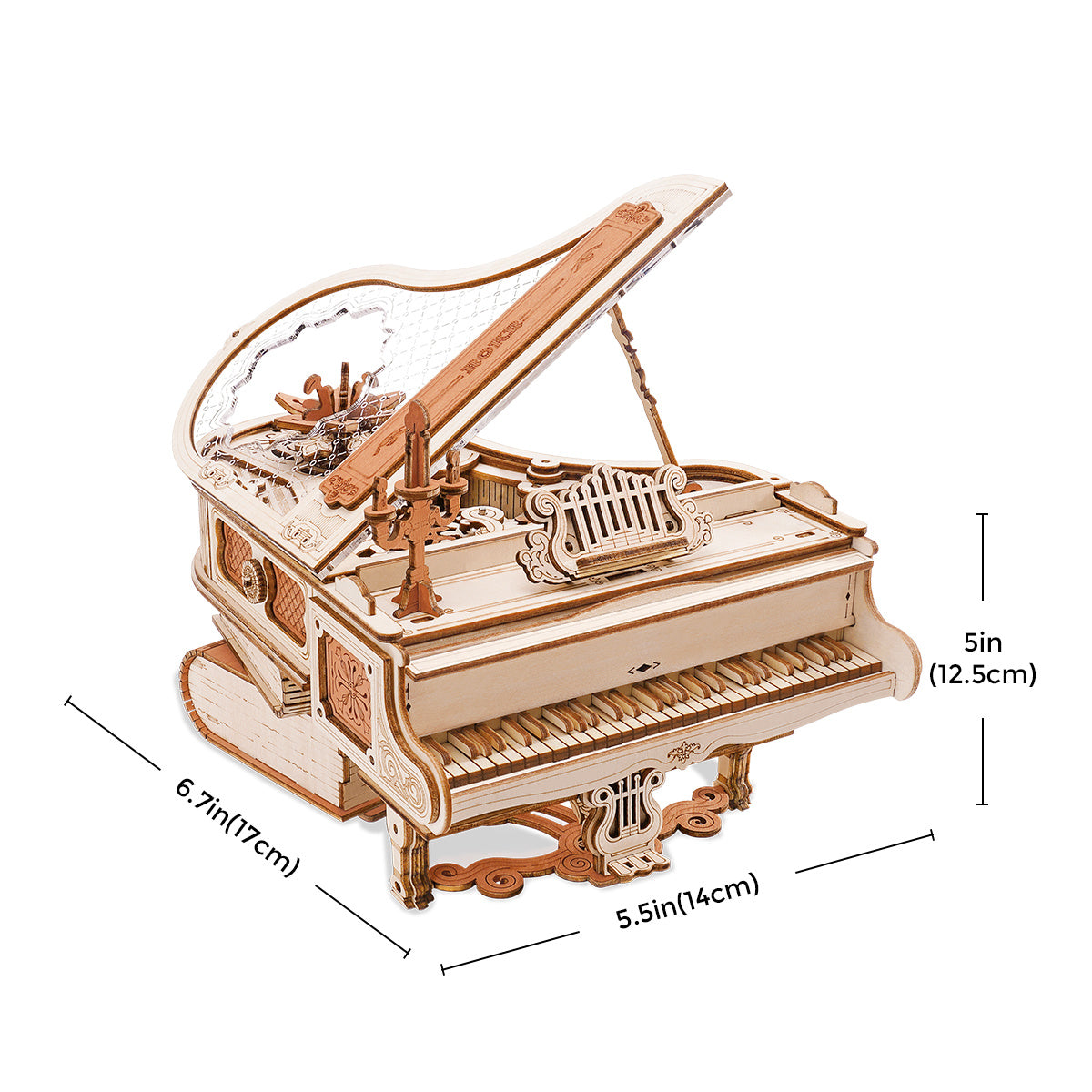 Wooden Puzzle Magic Piano Mechanical Music (223pcs)