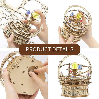 Rotating Mechanical Music Box 3D Wooden Puzzle (84 pcs)